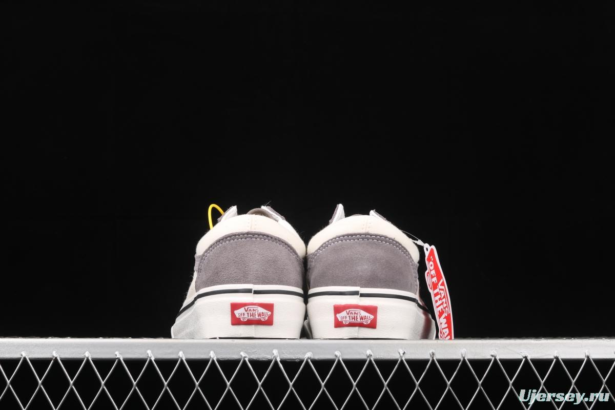 Vans Old Skool gray and white color low-top board shoes sports board shoes VNOA3WKT4OP