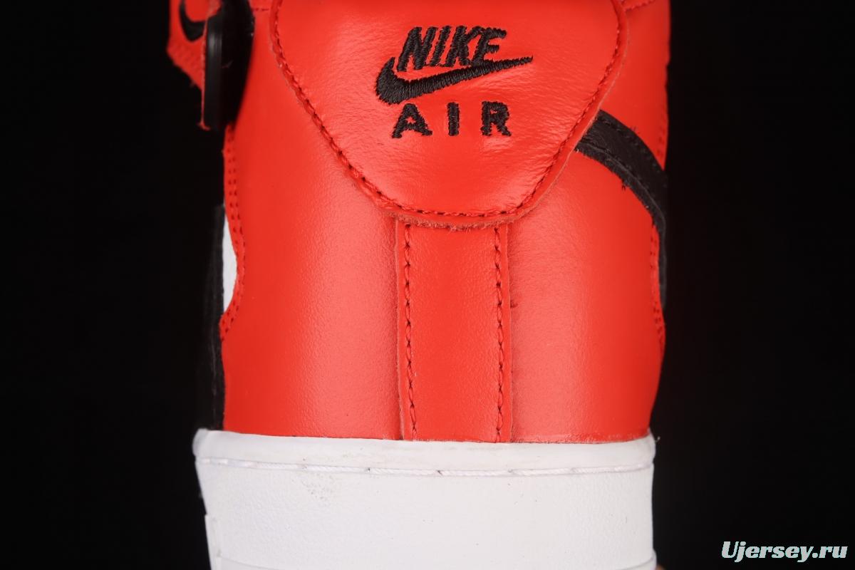 NIKE Air Force 1x 07 Mid Chicago color backhook Zhongbang casual board shoes 804609-160