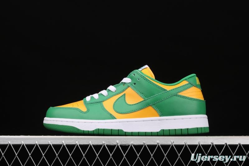 NIKE DUNK SB Low SP Brazil Slam Dunk Series retro low-top leisure sports skateboard shoes CU1727-700