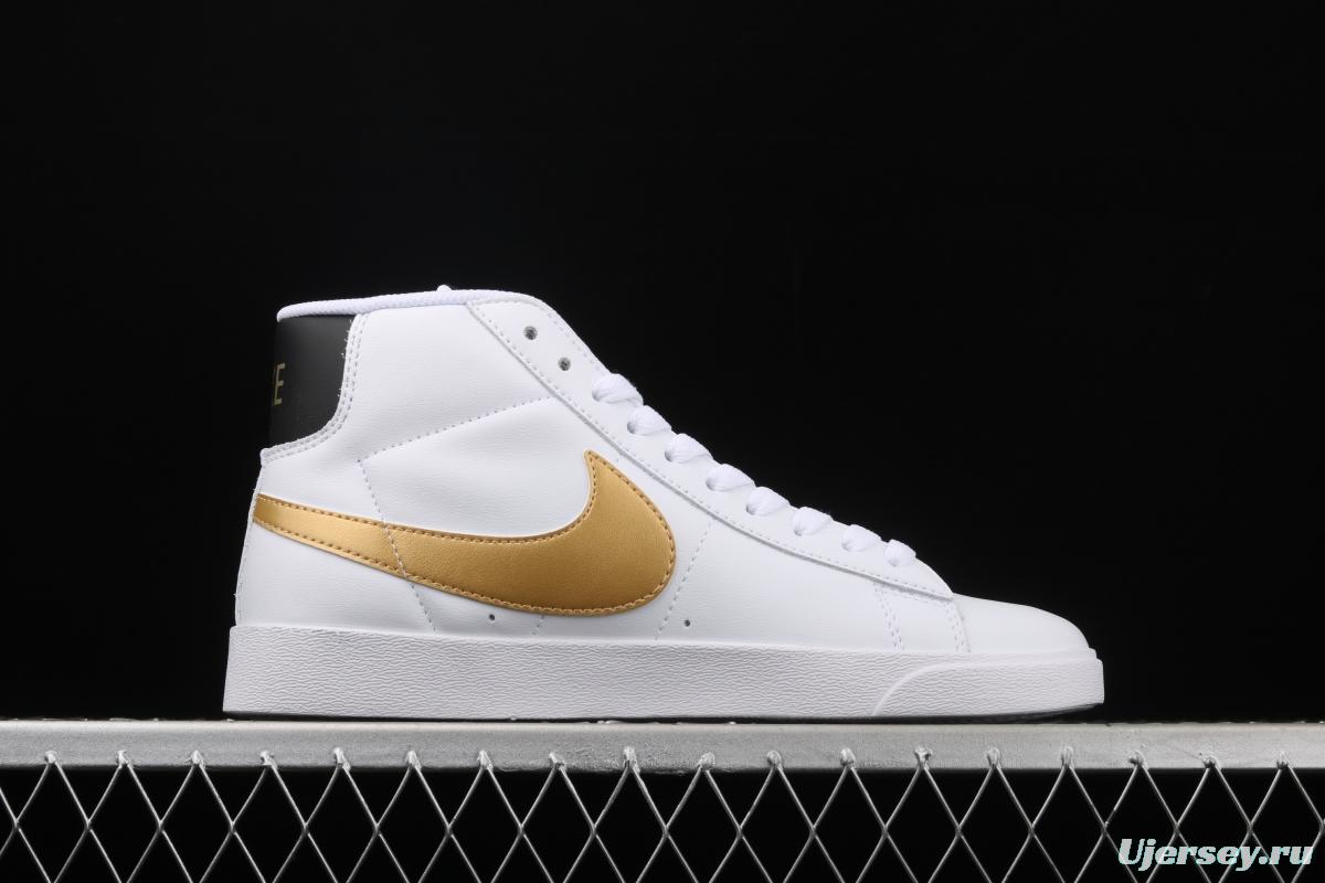 NIKE Blazer Mid Retro Trail Blazers Leather High-top Leisure Sports Board shoes AV9375-107