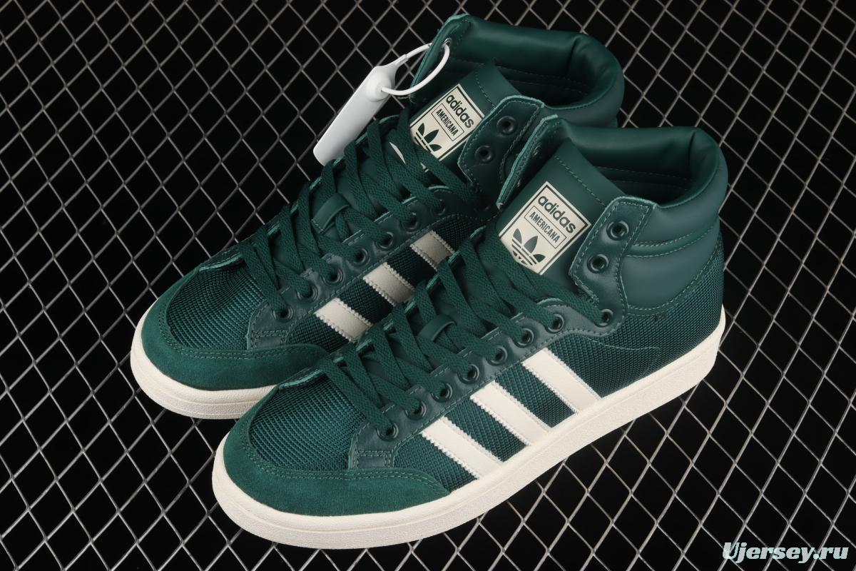 Adidas Originals Americana Hi EF2806 clover breathable fabric face campus wind high upper board shoes