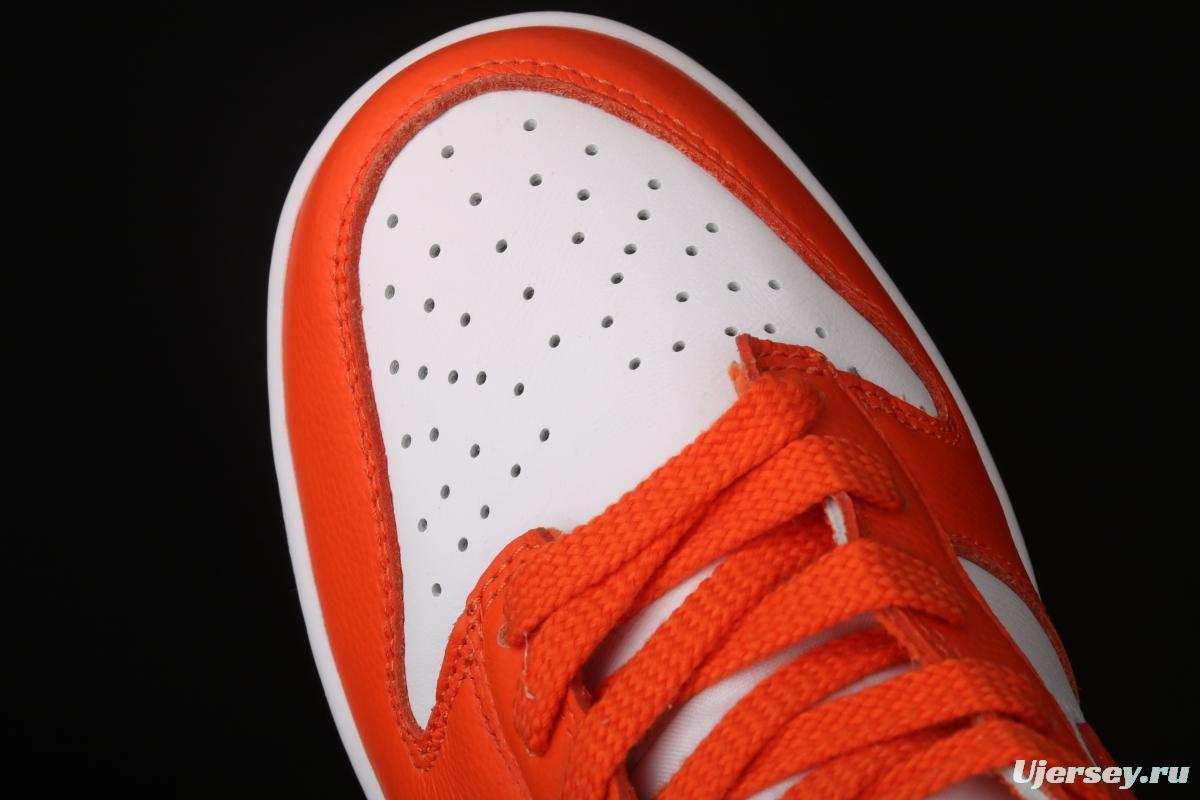NIKE DUNK SB High Syracuse full-top white orange skateboard shoes 850477-101