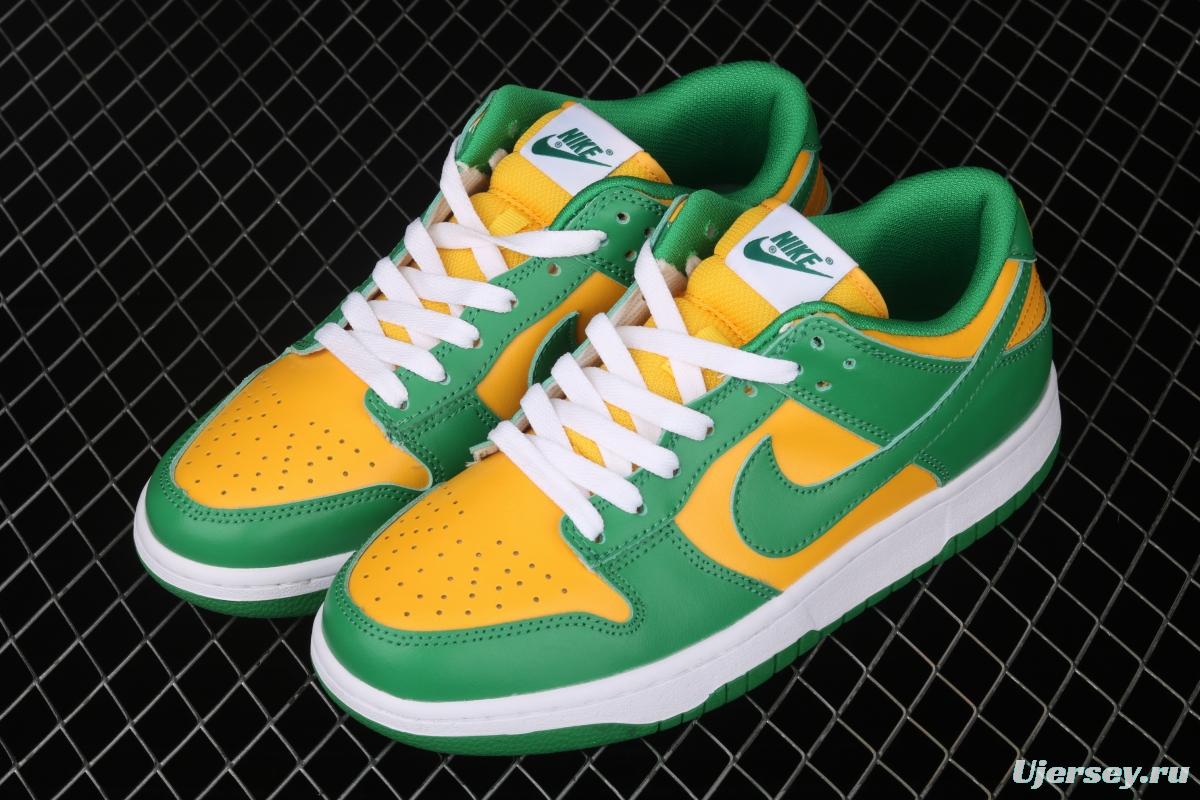 NIKE DUNK SB Low SP Brazil Slam Dunk Series retro low-top leisure sports skateboard shoes CU1727-700