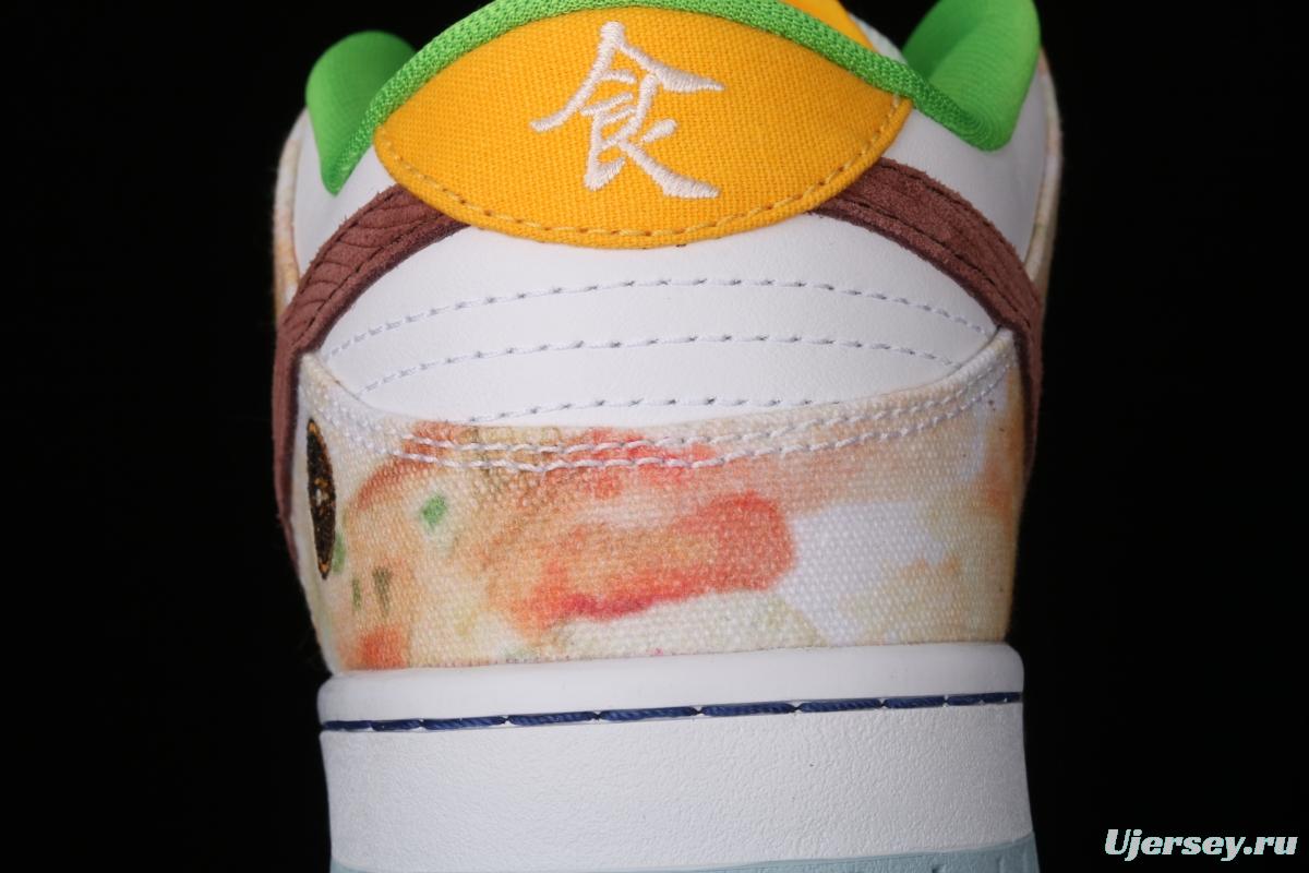NIKE SB DUNK Low CNY joint style Chinese mandarin duck tie-dyed low-top skateboard shoes CV1628-800