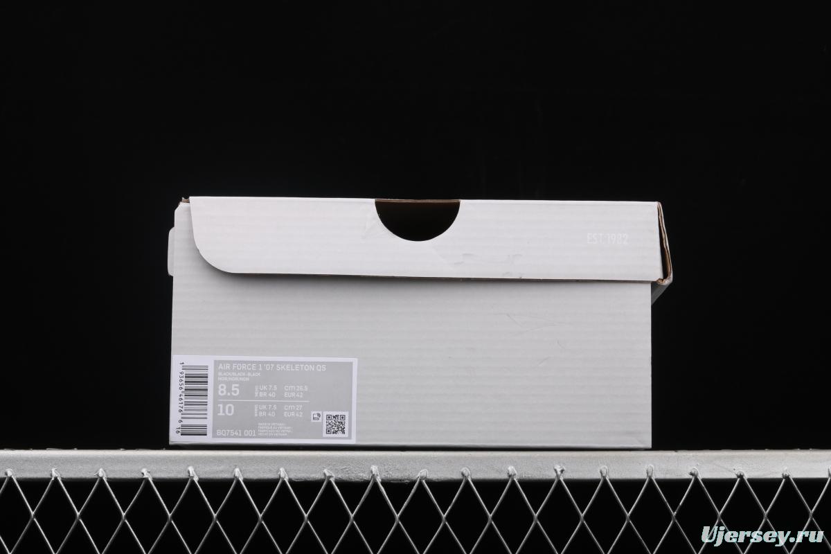 NIKE Air Force 1x 07 Skeleton QS Halloween luminous skeleton limited casual board shoes BQ7541-001