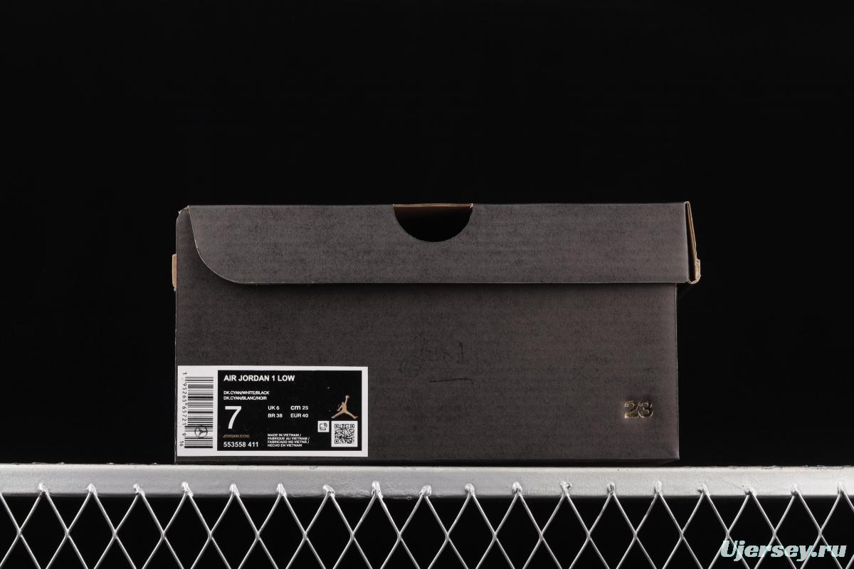 Air Jordan 1 Low low-top cultural basketball shoes 553558-411