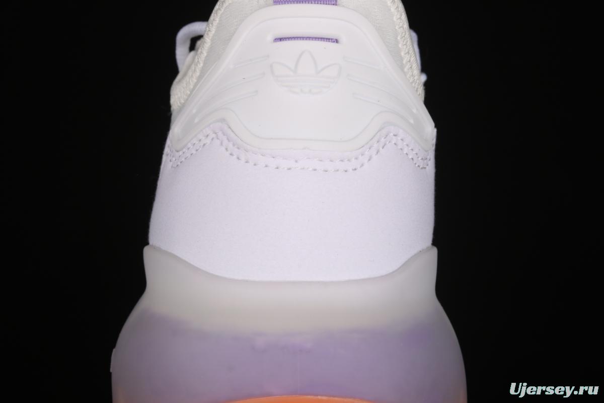 Adidas ZX 2K Boost GV7760 2020 summer new clover popcorn vintage running shoes