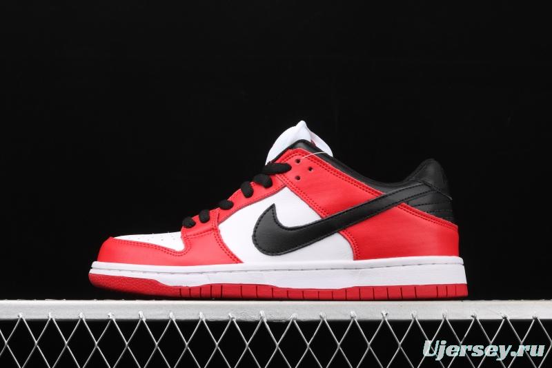 NIKE SB DUNK Low Pro Chicago Chicago Slam Dunk Series retro front floor low side leisure sports skateboard shoes BQ6817-600