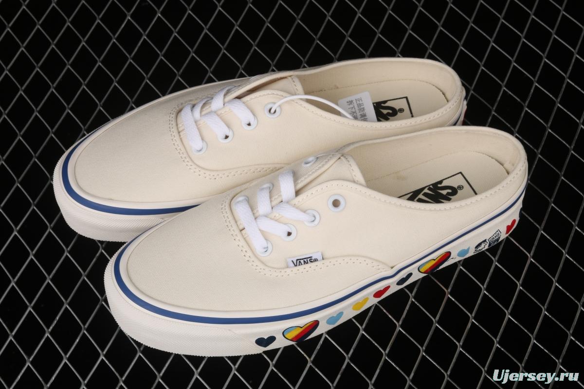 Vans Authentic Anaheim Valentine's Day Limited meter green love leisure half-drag VN0A54F7JTT
