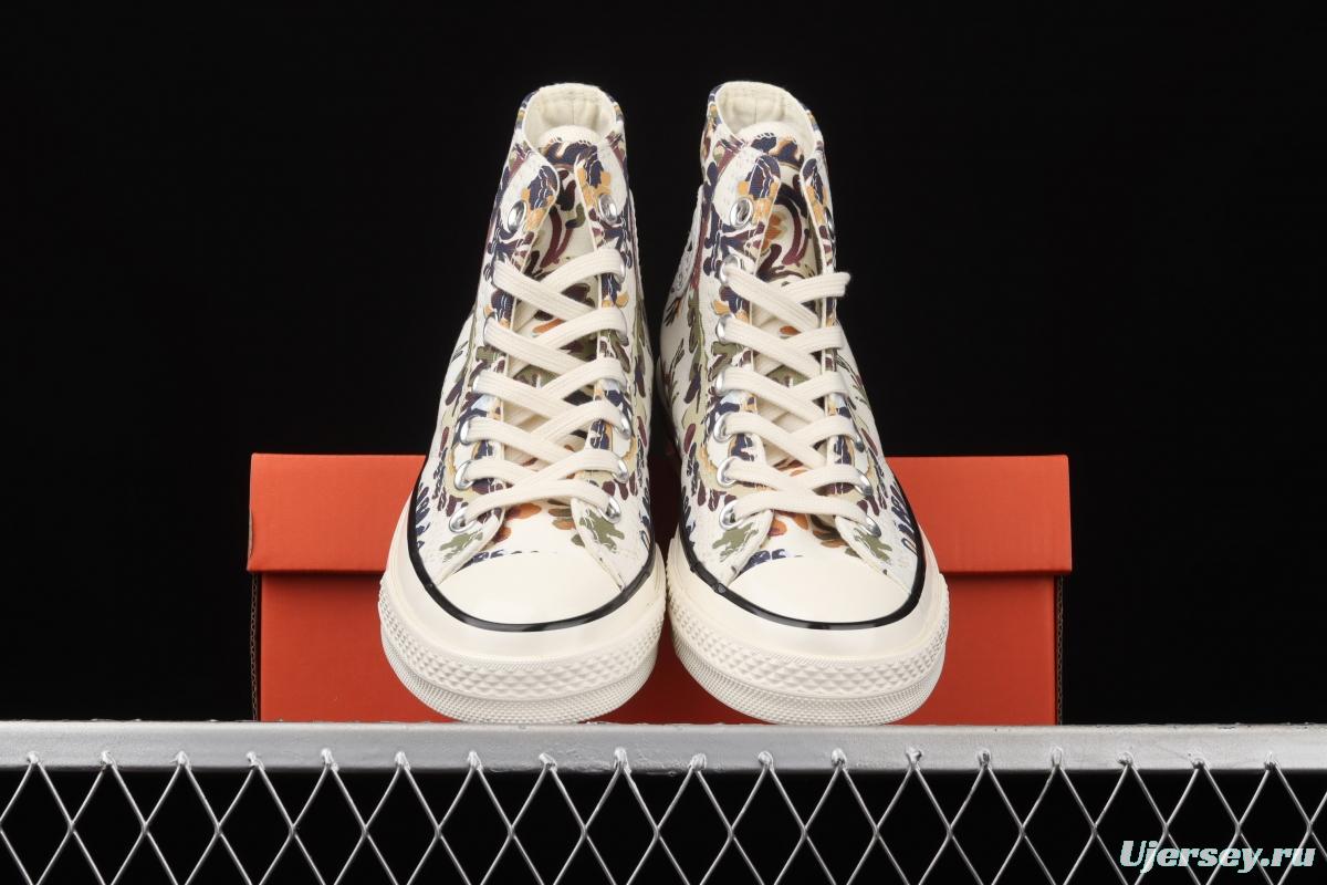 Converse Chuck 70 series cashew flower high top casual board shoes 572545C