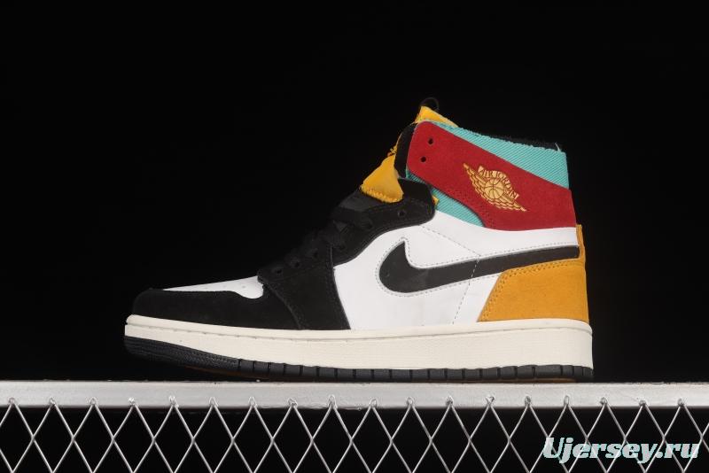 Air Jordan 1 Zoom CMFT White, Yellow and Red CT0978-016