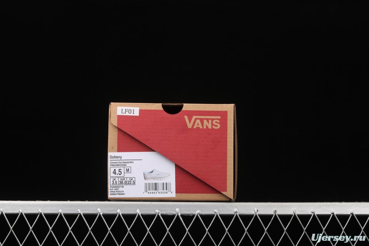 Vans Doheny Era Milk Blue Checkerboard online Celebrity shoes VN0A3MVZ3QN