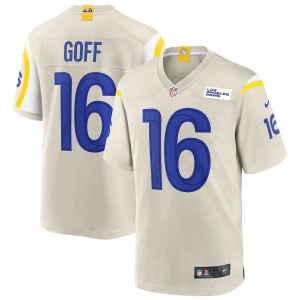 Men's Jared Goff Bone Player Limited Team Jersey