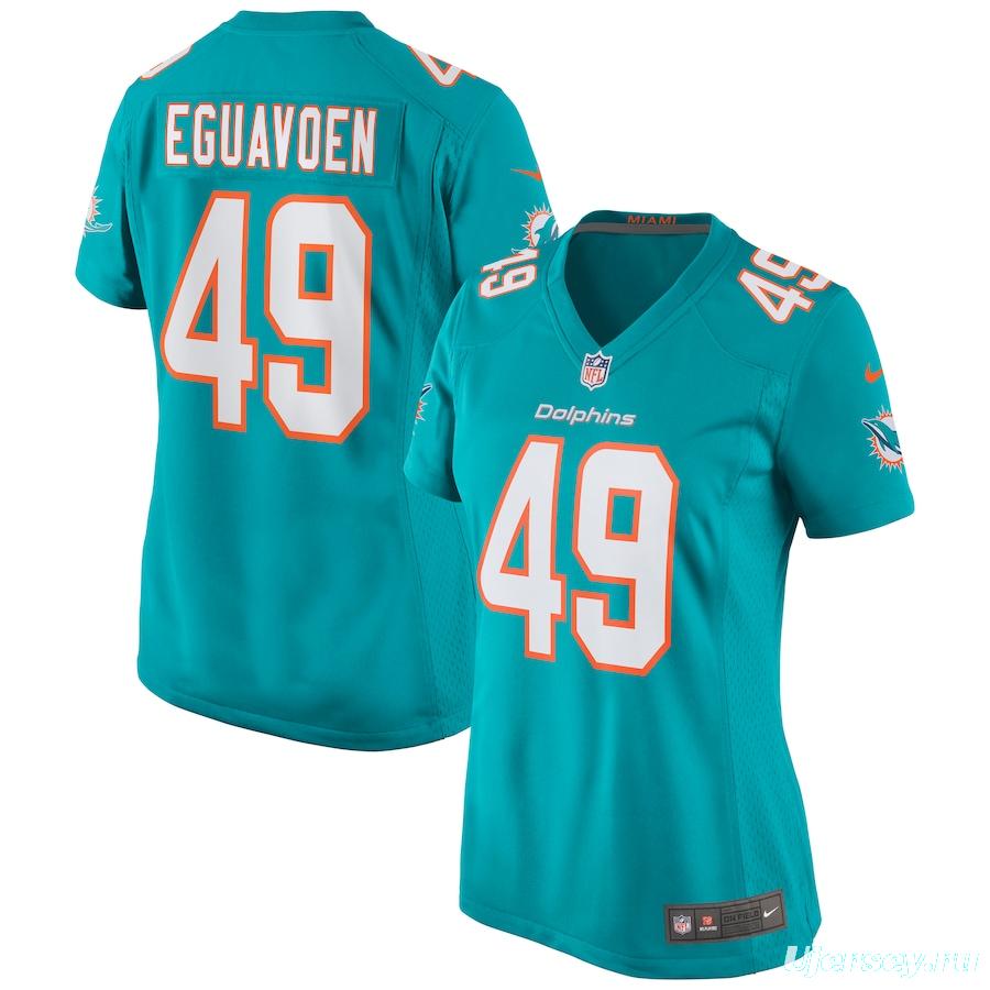 Women's Sam Eguavoen Aqua Player Limited Team Jersey