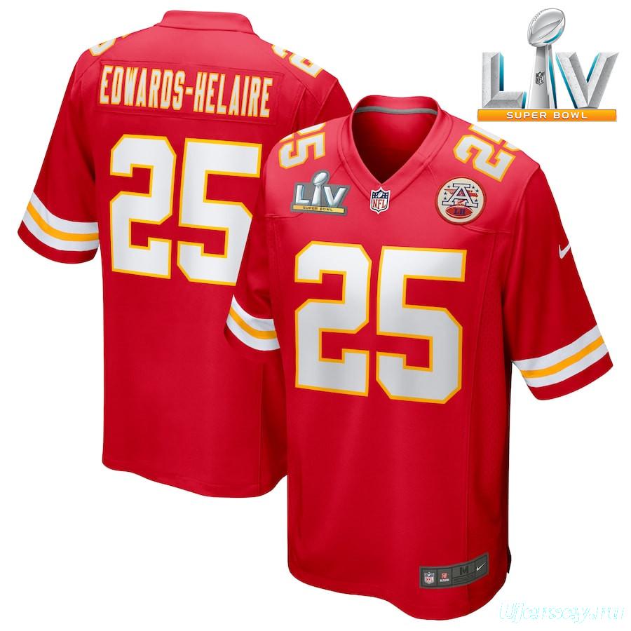 Men's Clyde Edwards-Helaire Red Super Bowl LV Bound Player Limited Team Jersey