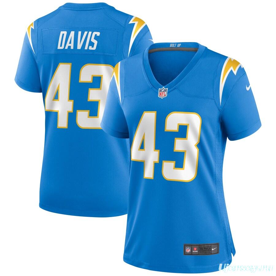 Women's Michael Davis Powder Blue Player Limited Team Jersey