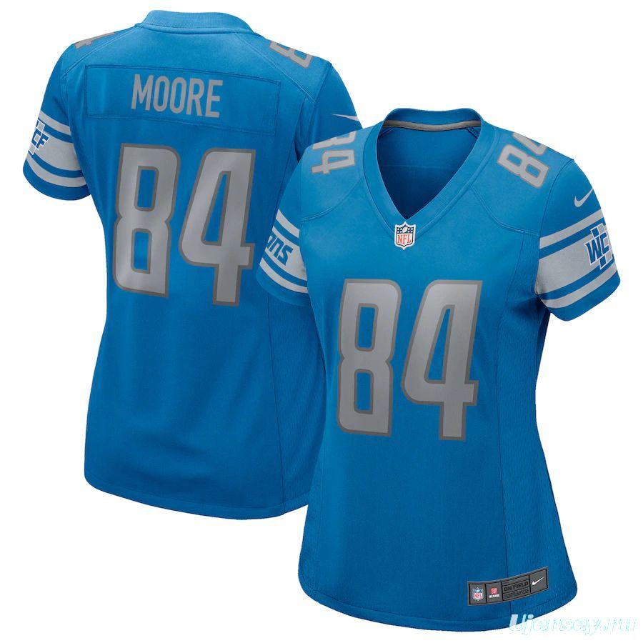 Women's Herman Moore Blue Retired Player Limited Team Jersey