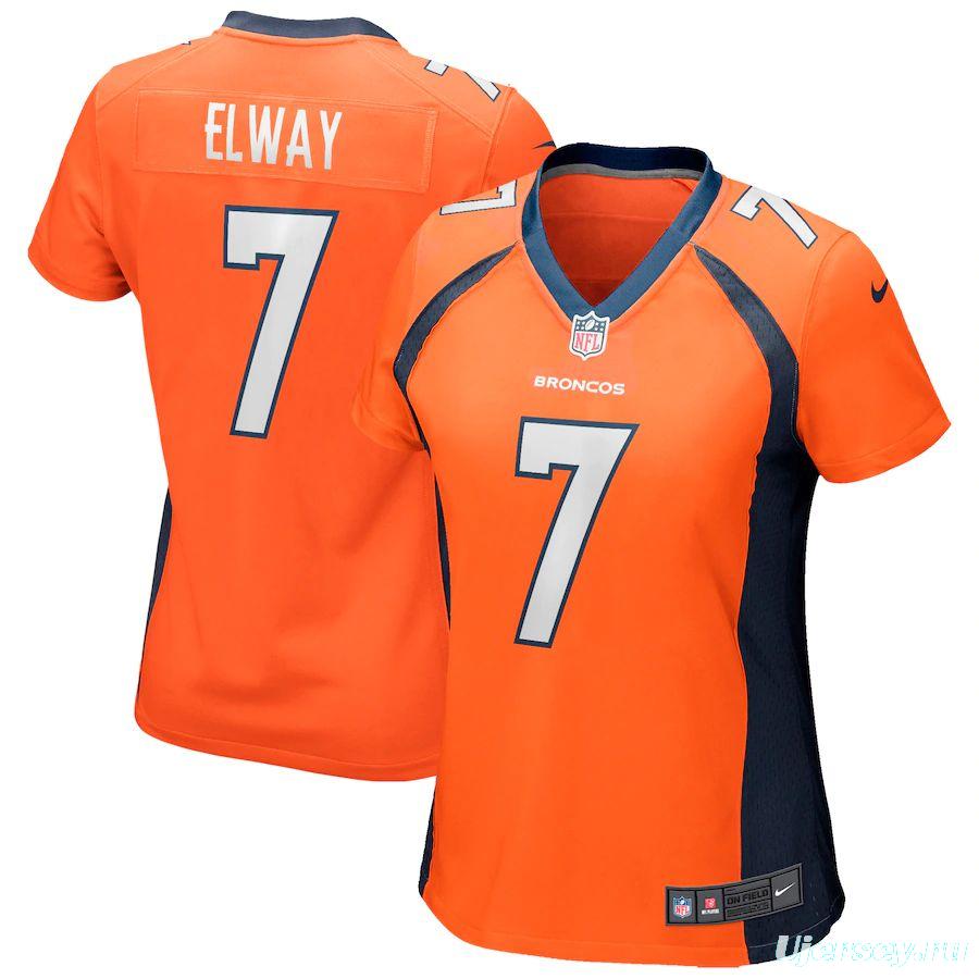 Women's John Elway Orange Retired Player Limited Team Jersey