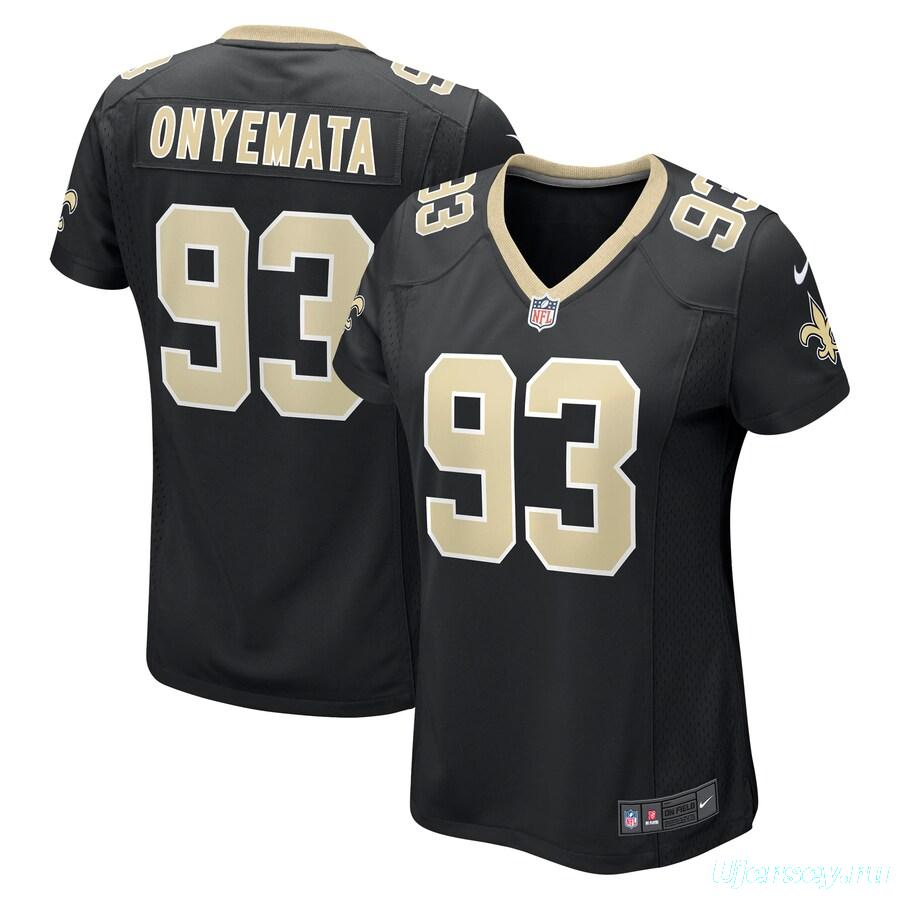 Women's David Onyemata Black Player Limited Team Jersey