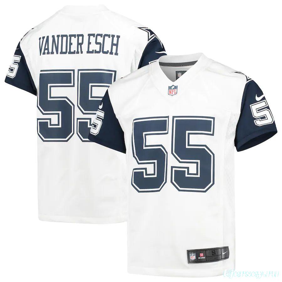 Youth Leighton Vander Esch White Rush Player Limited Team Jersey