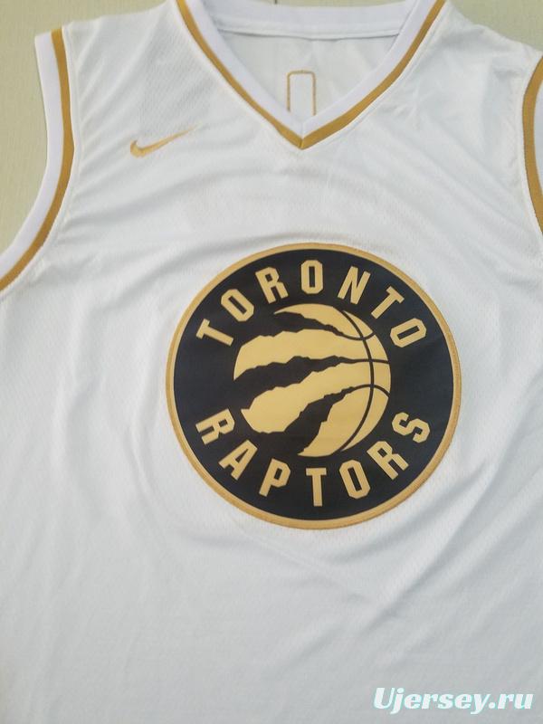 Pascal Siakam 43 White Golden Edition Jersey
