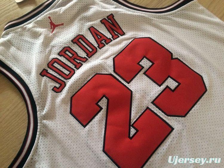 Men's Michael Jordan White Retro Classic Team Jersey