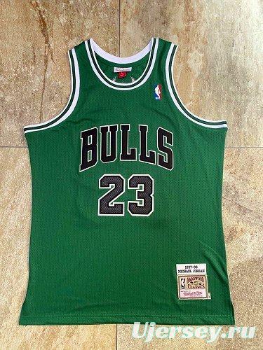 Men's Michael Jordan Green Retro Classic Team Jersey