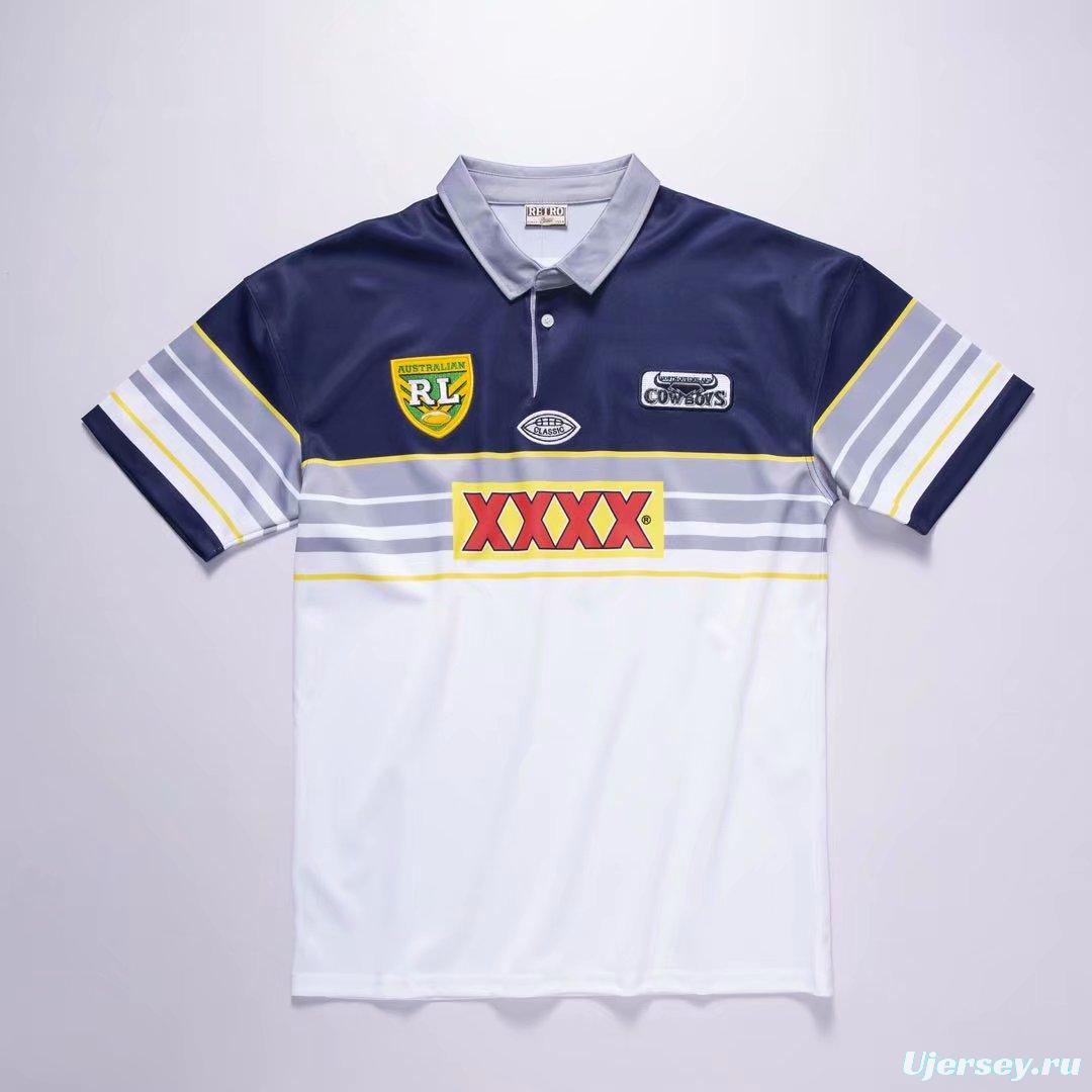 North Queensland Cowboys 1995 Retro Rugby Jersey