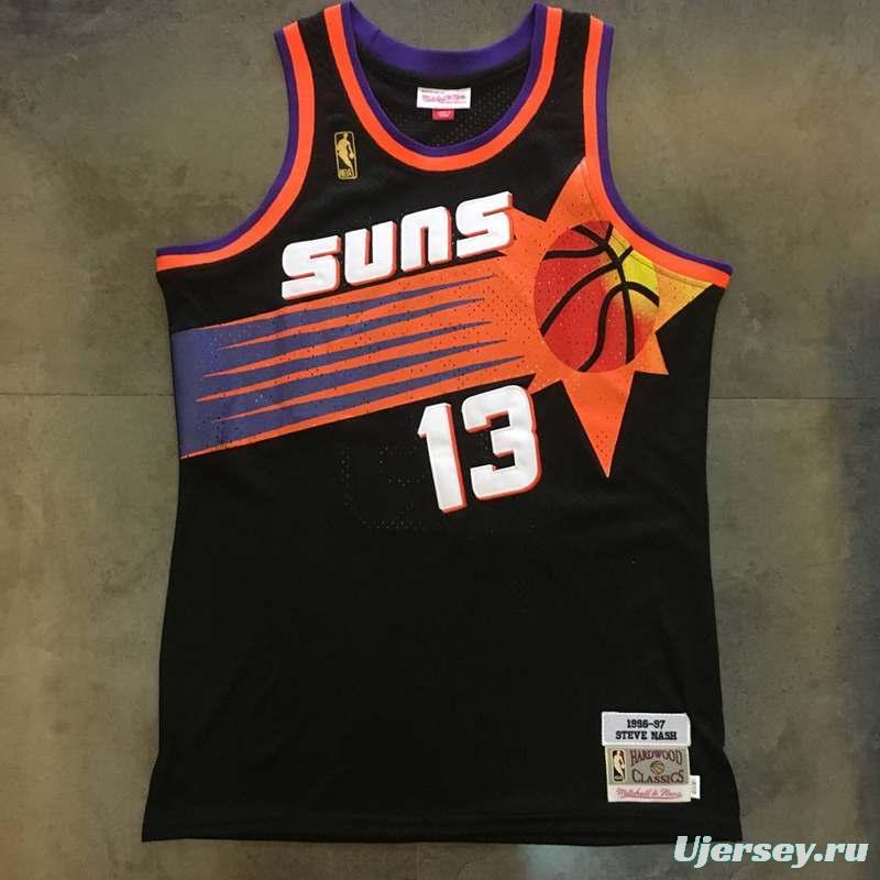 Men's Steve Nash Black Retro Classic Team Jersey