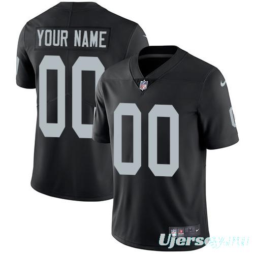 Men's Black Customized Limited Team Jersey