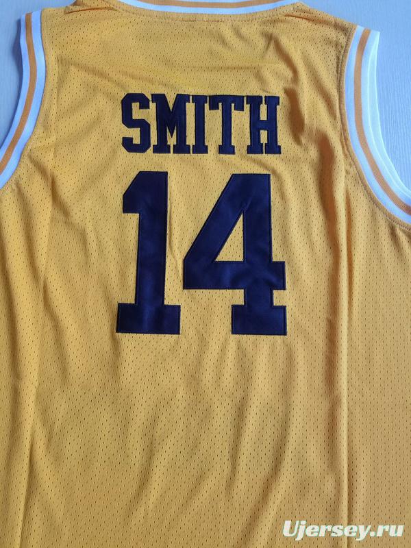 The Fresh Prince of Bel-Air Will Smith Bel-Air Academy Yellow Basketball Jersey