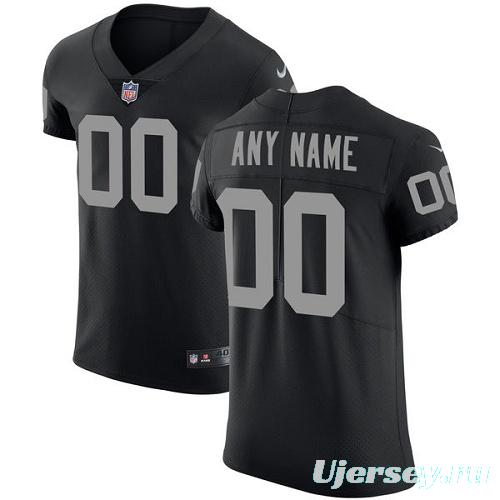 Men's Black Customized Elite Team Jersey