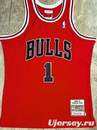 Men's Derrick Rose Red Retro Classic Team Jersey