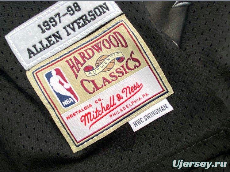 Men's Allen Iverson Black Retro Classic Team Jersey