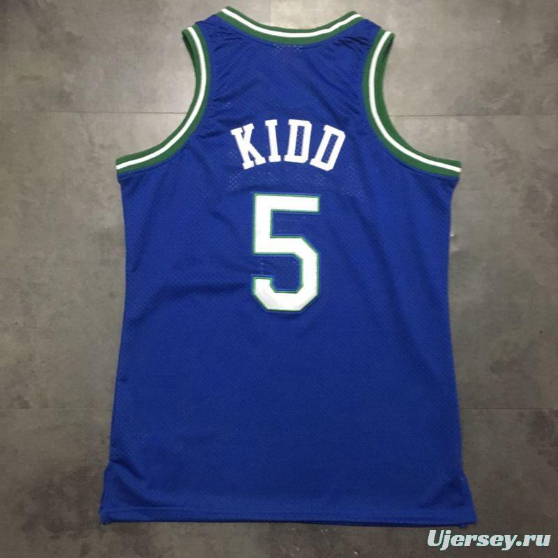 Men's Jason Kidd Blue Retro Classic Team Jersey