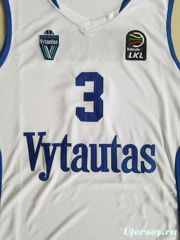 LiAngelo Ball 3 Lithuania Vytautas White Basketball Jersey