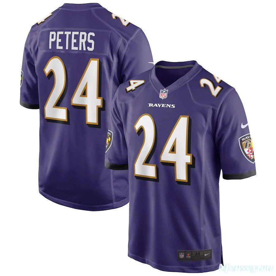 Men's Marcus Peters Purple Player Limited Team Jersey