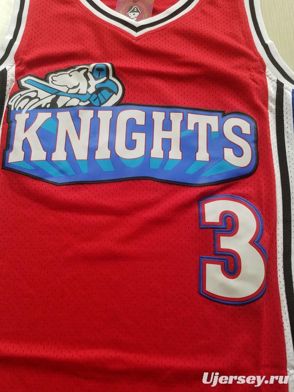 Lil' Bow Wow Calvin Cambridge 3 Los Angeles Knights Red Basketball Jersey Like Mike