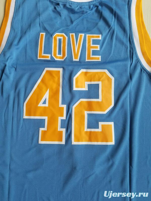 Love 42 UCLA College Light Blue Basketball Jersey