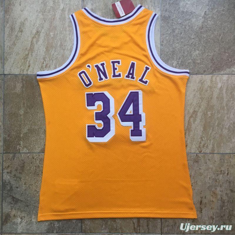 Men's Shaquille O'Neal Yellow Retro Classic Team Jersey