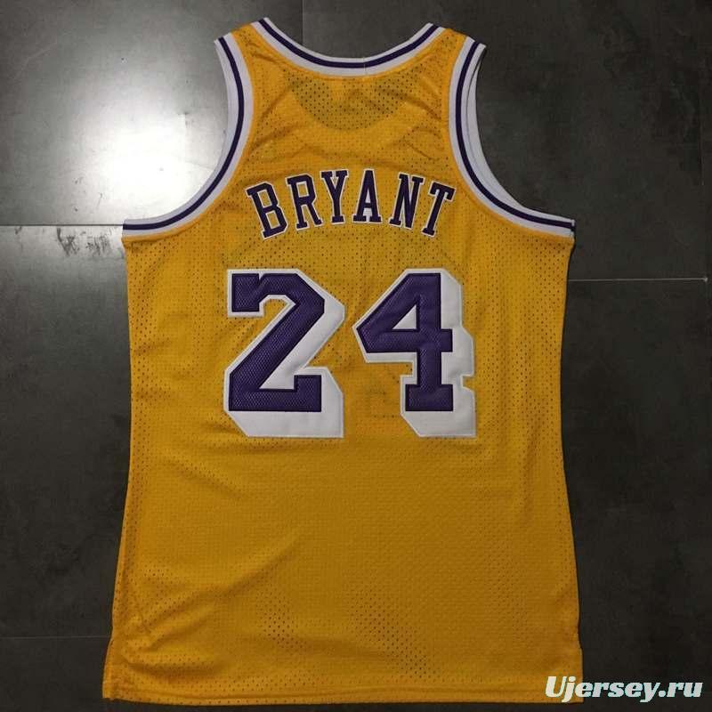 Men's Kobe Bryant Yellow Retro Classic Team Jersey