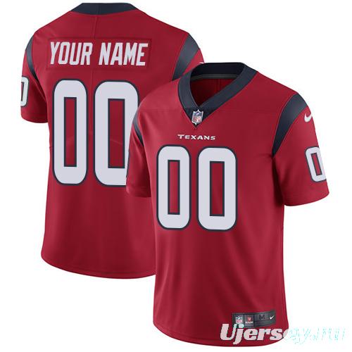 Men's Red Customized Alternate Limited Team Jersey