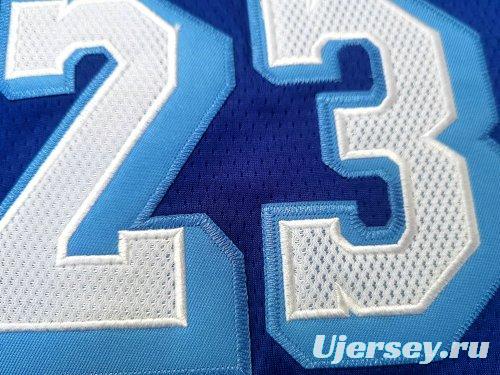 Men's LeBron James Blue Retro Classic Team Jersey