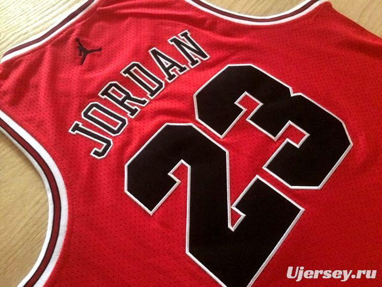 Men's Michael Jordan Red Retro Classic Team Jersey