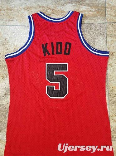 Men's Jason Kidd Red Retro Classic Team Jersey