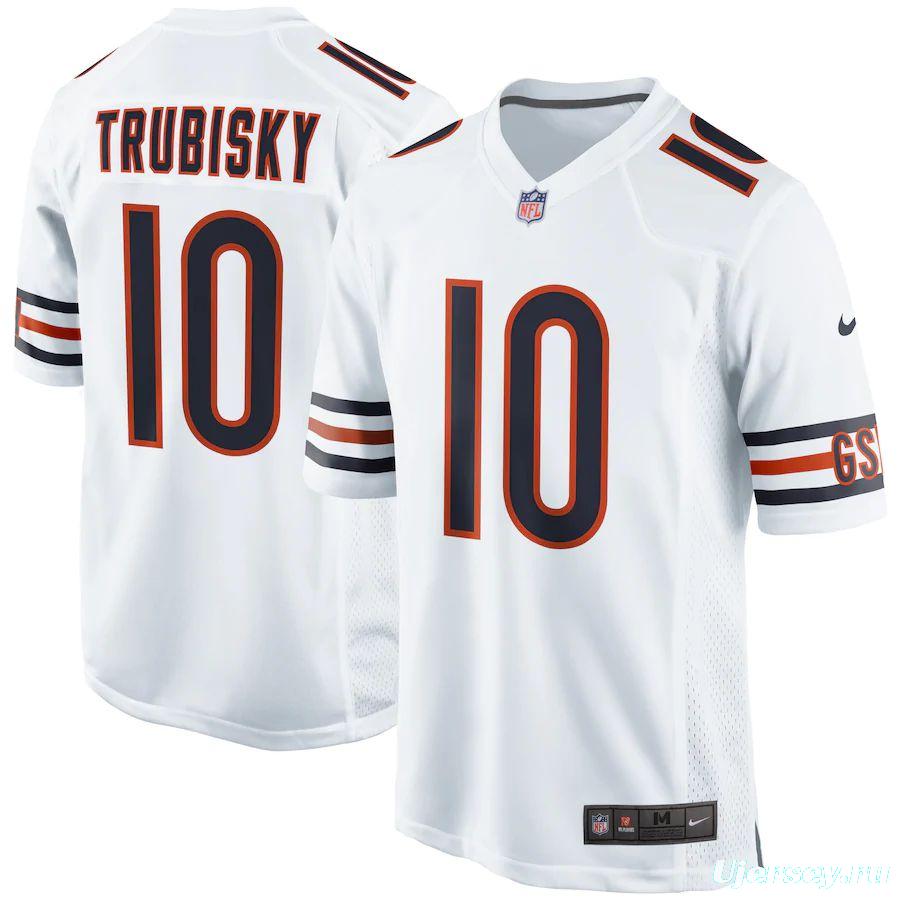 Men's Mitchell Trubisky White Player Limited Team Jersey