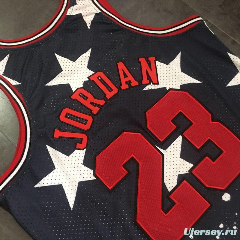 Men's Michael Jordan Black Retro Classic Team Jersey