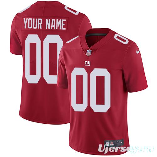 Men's Red Customized Alternate Limited Team Jersey