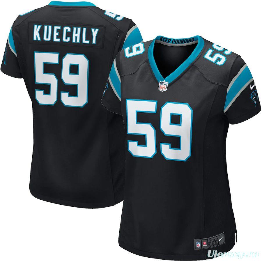 Women's Luke Kuechly Black Player Limited Team Jersey