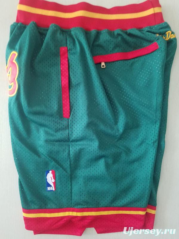 Seattle 1995-96 Throwback Classics Basketball Team Shorts